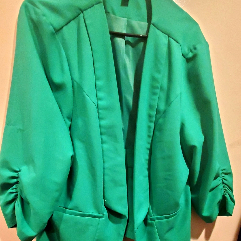 Bright Green Torrid Blazer